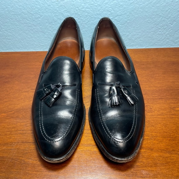 Allen Edmonds Grayson 13 A Narrow Width Black Leather Tassel Loafers Shoes 8217 - Picture 6 of 14
